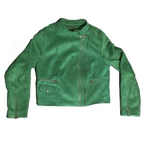 Banana Republic Green Suede Women's Jacket